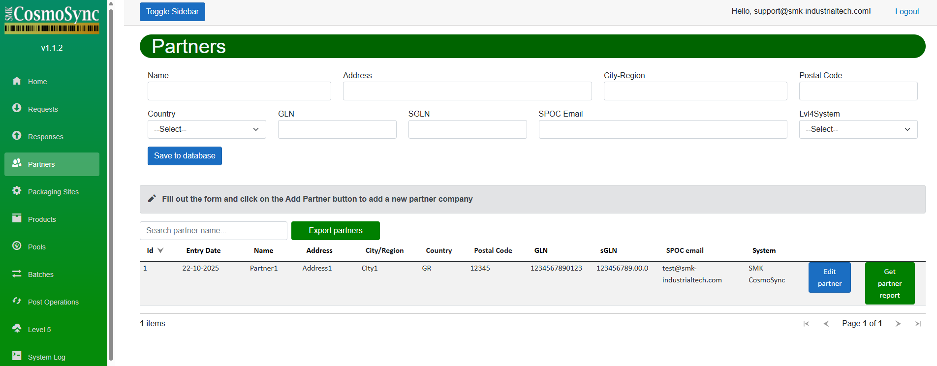 Serialization Level 4 platform dashboard for pharmaceutical serialization management